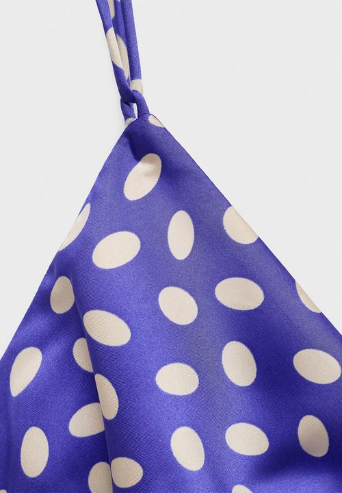 MANGO - Dress cosmo -  medium blue