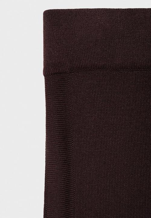 MANGO - Trousers almibi -  dark brown