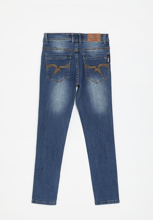 SOVIET - Boys skinny fashion denim - dark indigo
