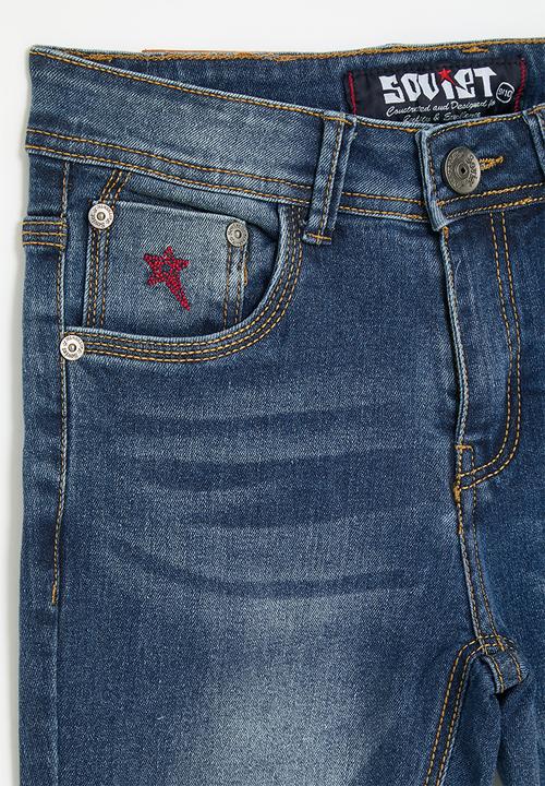 SOVIET - Boys skinny fashion denim - dark indigo