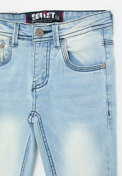 SOVIET - Boys skinny fashion denim - light indigo