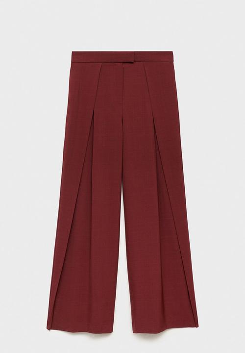 MANGO - Trousers dani -  dark orange