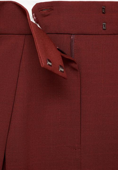 MANGO - Trousers dani -  dark orange