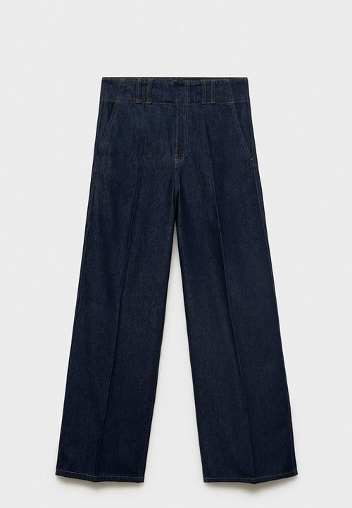 MANGO - Trousers mar  -  open blue