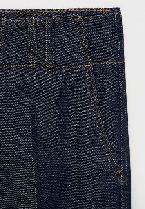 MANGO - Trousers mar  -  open blue