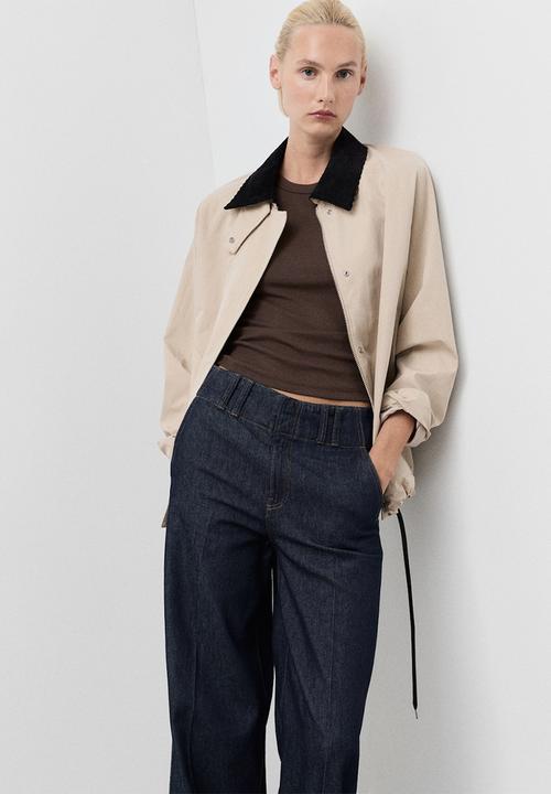 MANGO - Trousers mar  -  open blue