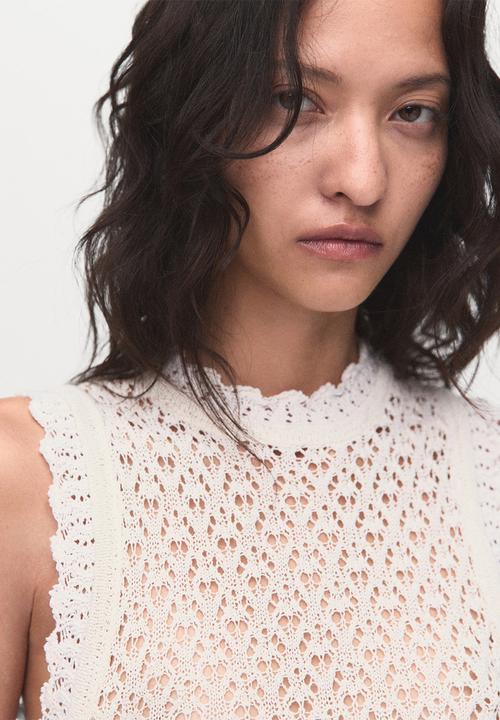 MANGO - Top Atenas - Light Beige