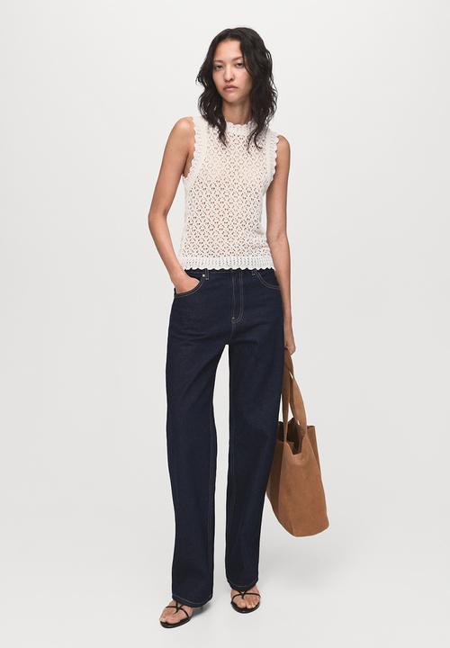MANGO - Top Atenas - Light Beige