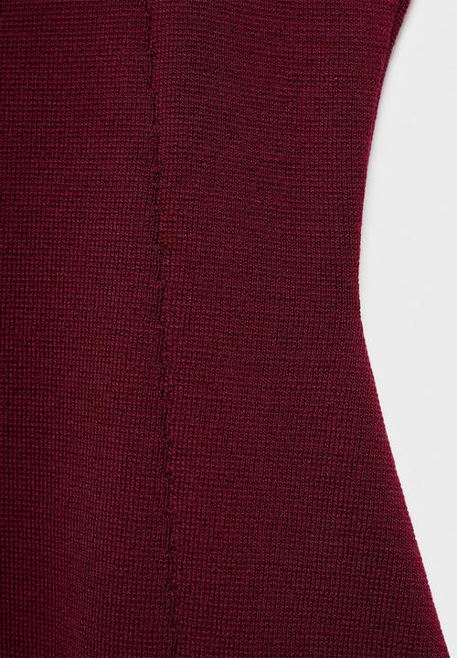 MANGO - Top pepito - dark red