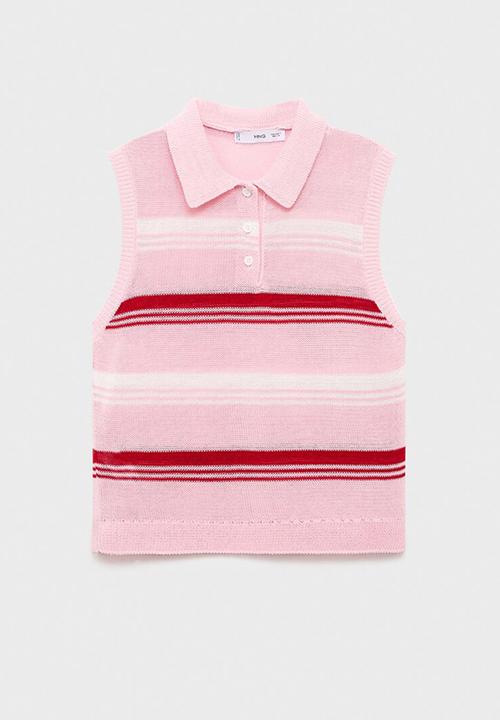 MANGO - Top polito - light/ pastel pink