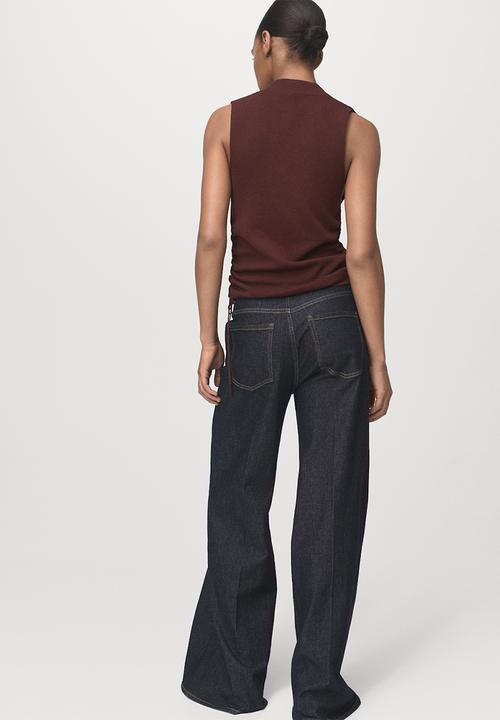 MANGO - Top waterfal - brown