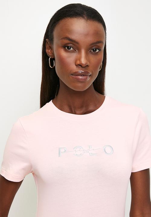 POLO - Lara short sleeve embroidered T-shirt - dusk pink