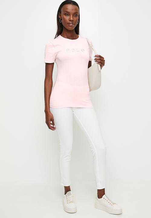 POLO - Lara short sleeve embroidered T-shirt - dusk pink