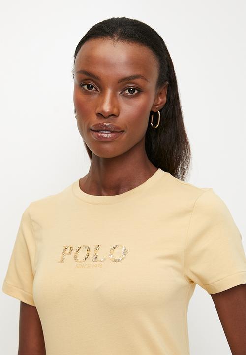 POLO - Wmn Ash s/s Logo T-Shirt - Stone