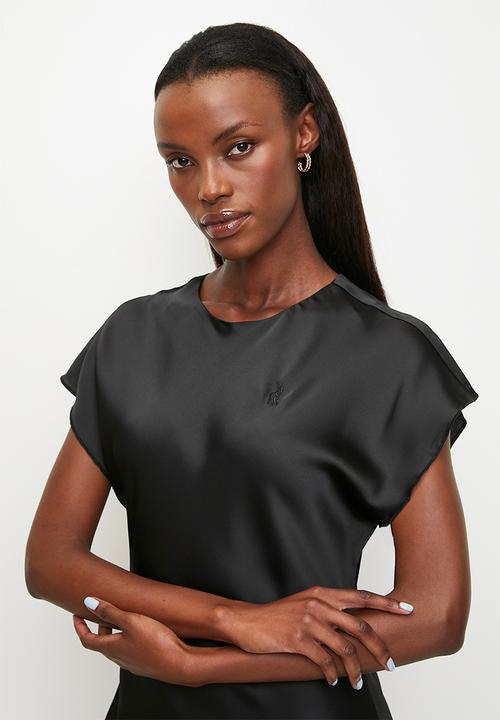 POLO - Wmn Isabella Bias Cut Dress - Black