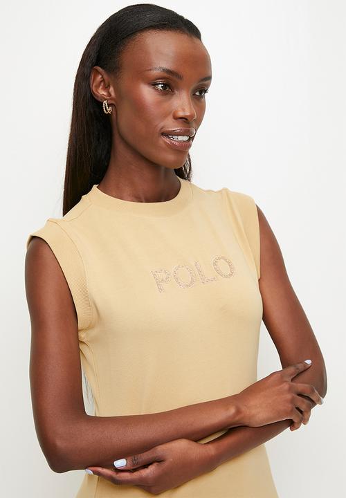 POLO - Wmn Mila s/s Casual Dress - Stone