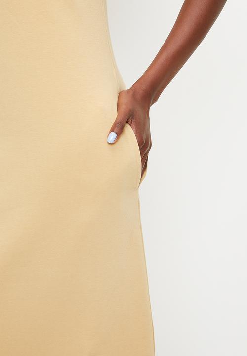 POLO - Wmn Mila s/s Casual Dress - Stone