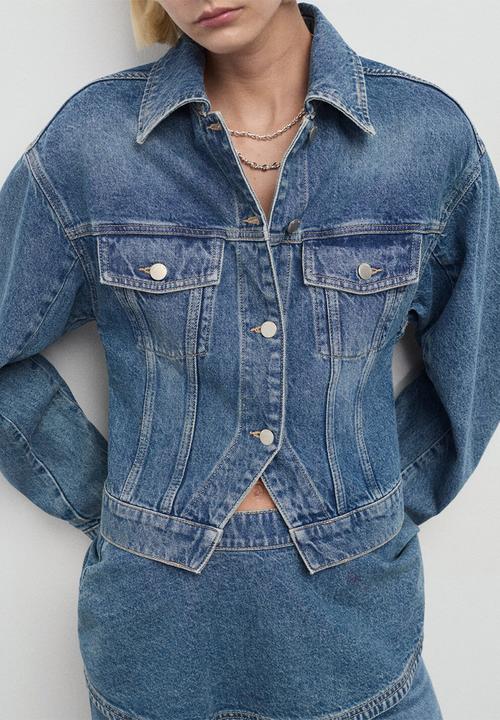 MANGO - Jacket newdana -  open-blue