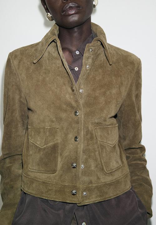 MANGO - Chaqueta claudia - beige/khaki