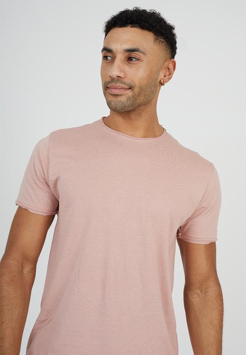 Brave Soul - Crew Neck T-Shirt - Dusky Pink