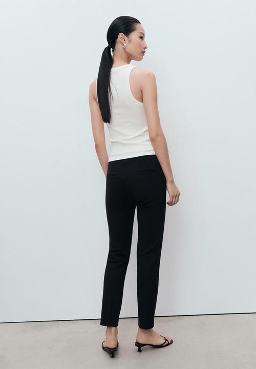 MANGO - Trousers paloma  - black