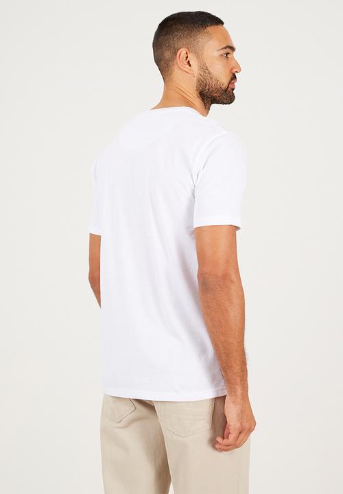 Brave Soul - V-Neck Short Sleeved T-Shirt - Optic White