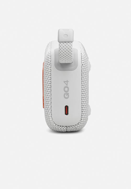 JBL - Go 4 Portable Waterproof Bluetooth Speaker – White