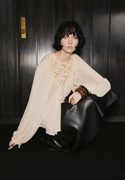 MANGO - Blouse regina -  light beige