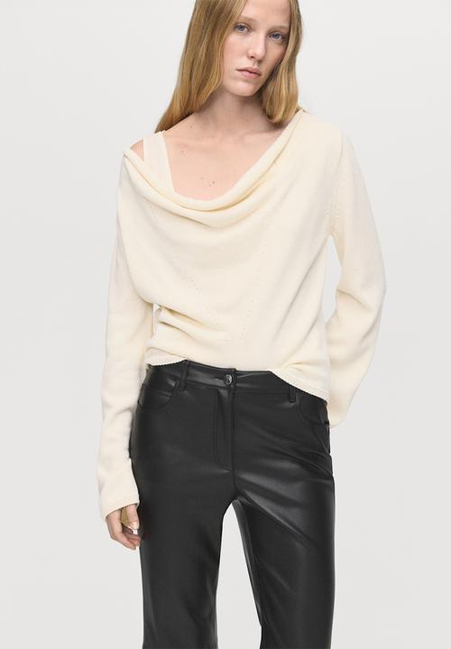 MANGO - Pantalon connie - black