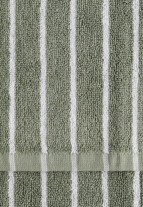 H&M - Striped hand towel - green