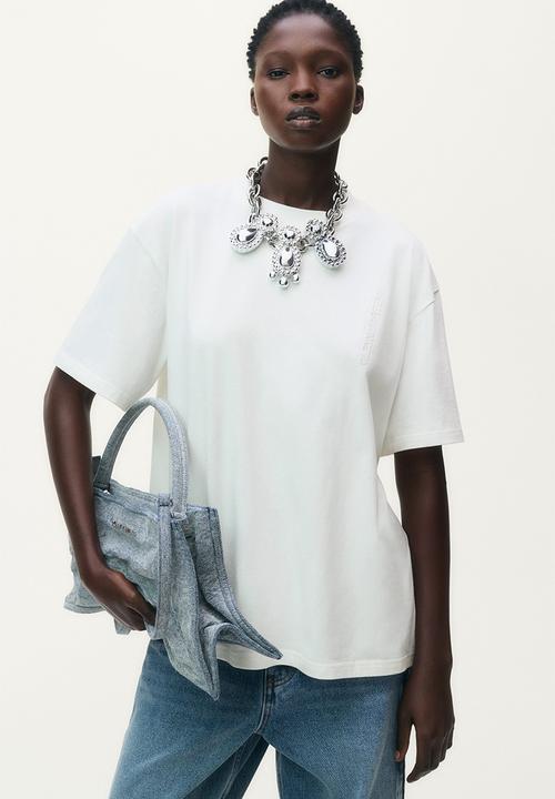H&amp;M × GLENN MARTENS デザイン Tシャツ white / M Glenn Martens H&M | H&M