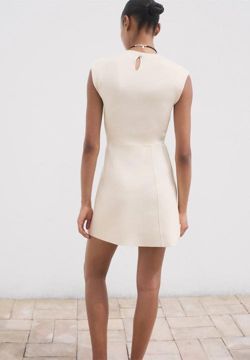MANGO - Dress domino - light  beige 