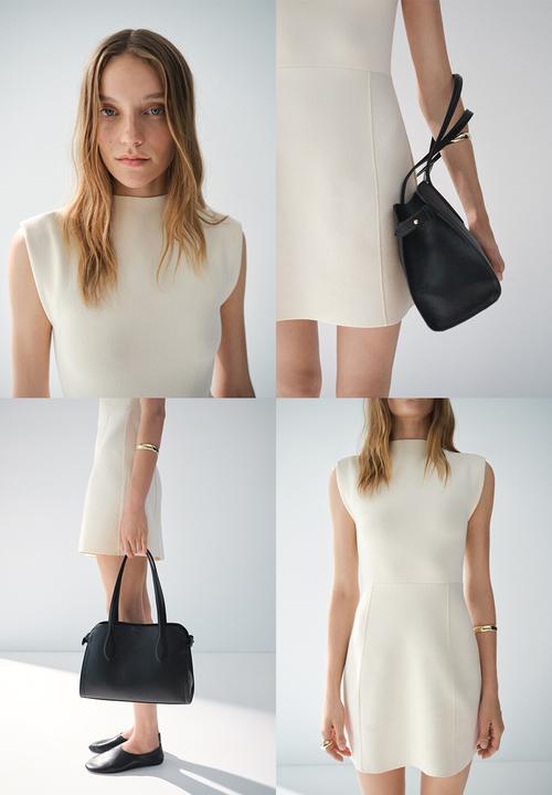 MANGO - Dress domino - light  beige 