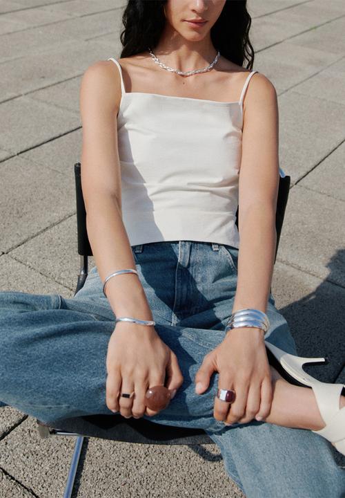 MANGO - Jeans niki -  open-blue