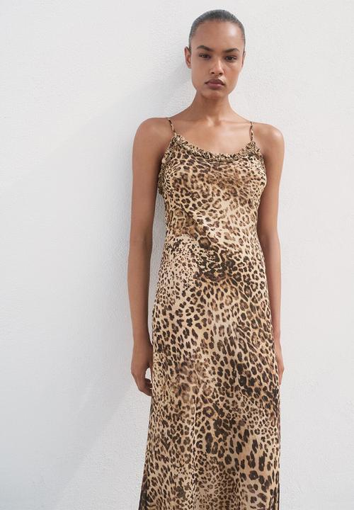MANGO - Dress angelica -  light beige