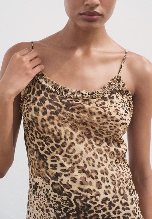 MANGO - Dress angelica -  light beige