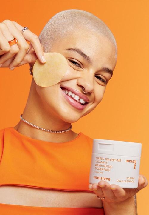 Innisfree - Green Tea Vitamin C Brightening Toner Pads