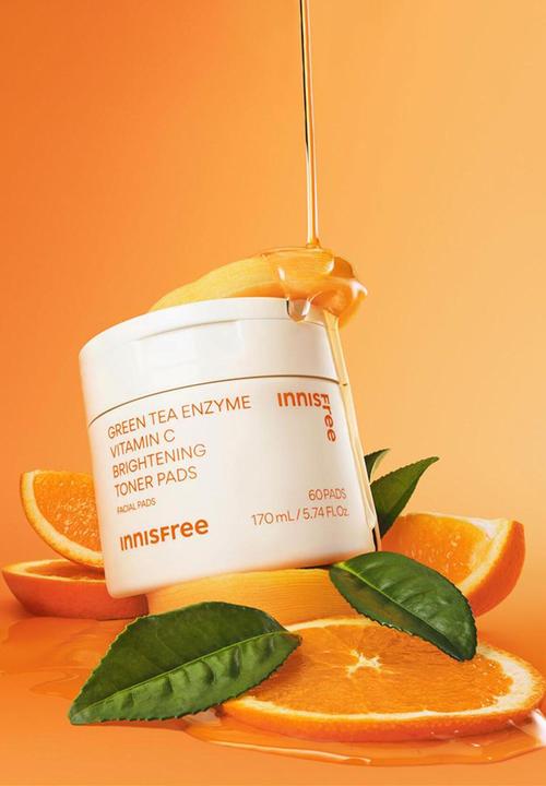 Innisfree - Green Tea Vitamin C Brightening Toner Pads