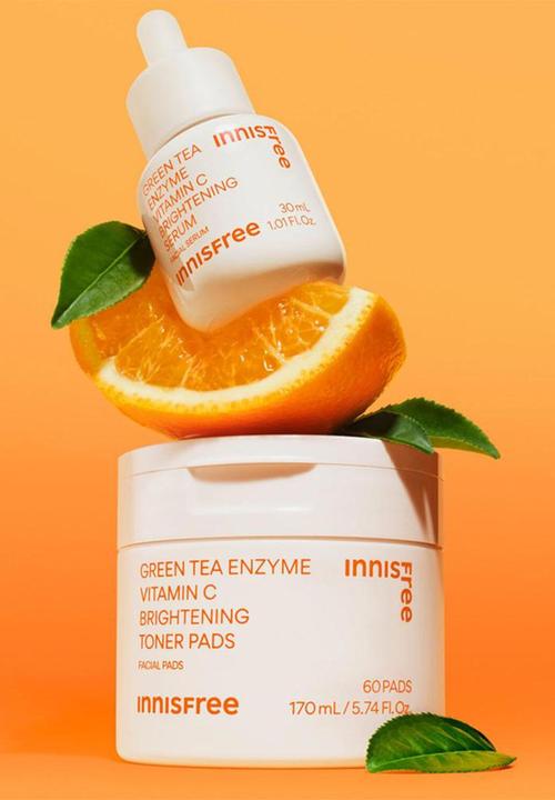 Innisfree - Green Tea Vitamin C Brightening Toner Pads