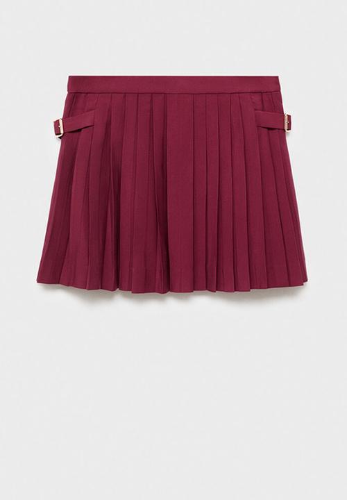 MANGO - Skirt naia-h -  dark red