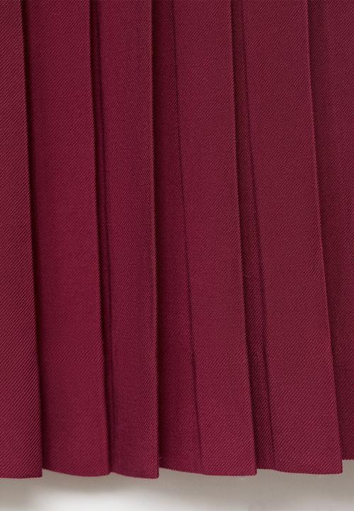 MANGO - Skirt naia-h -  dark red