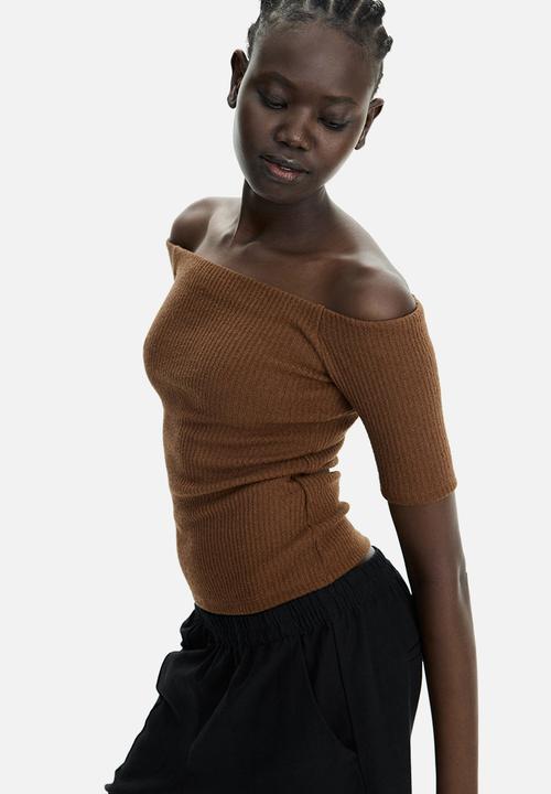 トップス Eaphi MULTI SHOULDER PARTS RIB TOPS Tipped Shoulder Top | Woolworths.co.za