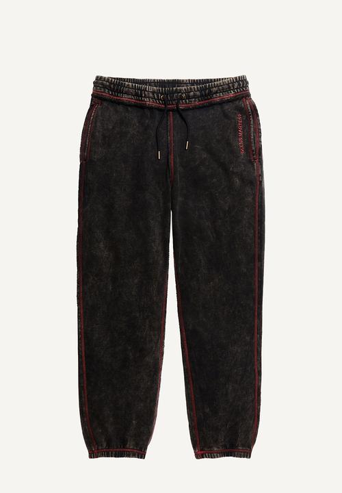 H&M - Glenn Martens H&M: Printed sweatpants - dark brown 