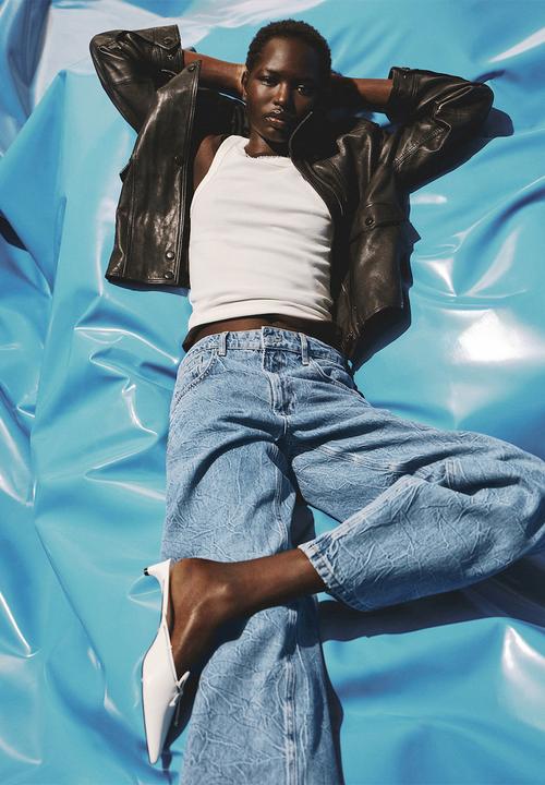 MANGO - Jeans elise - open blue