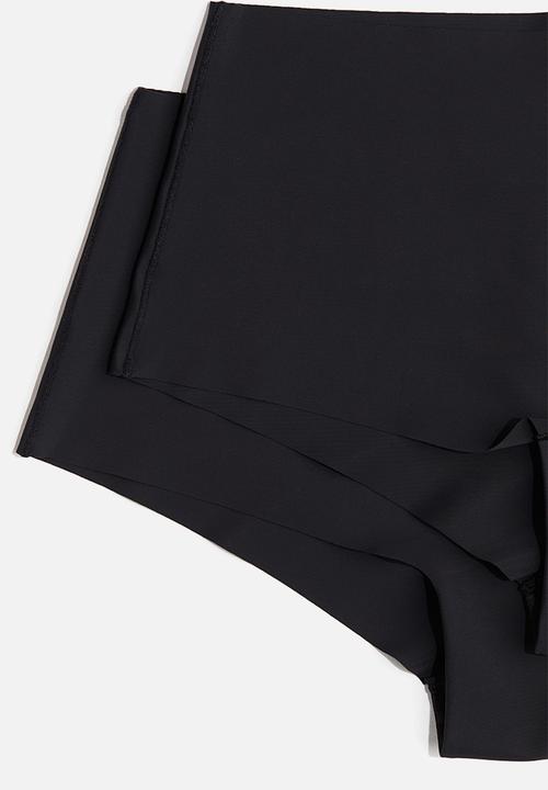 H&M - 3-pack microfibre shortie briefs - black