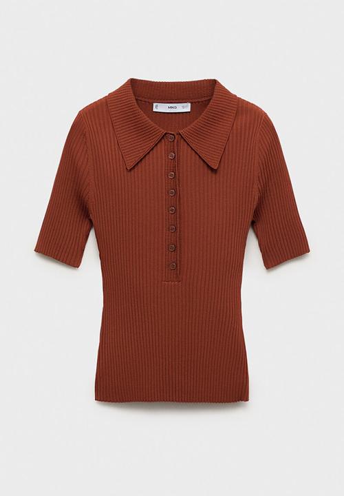MANGO - Jersey polar - dark red