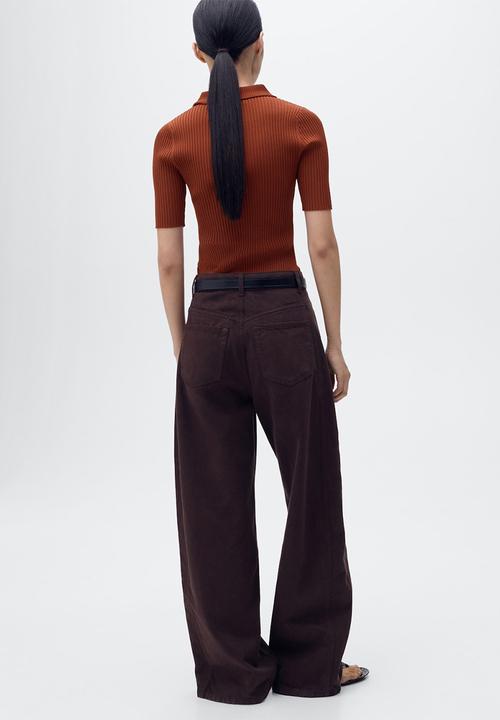 MANGO - Jersey polar - dark red