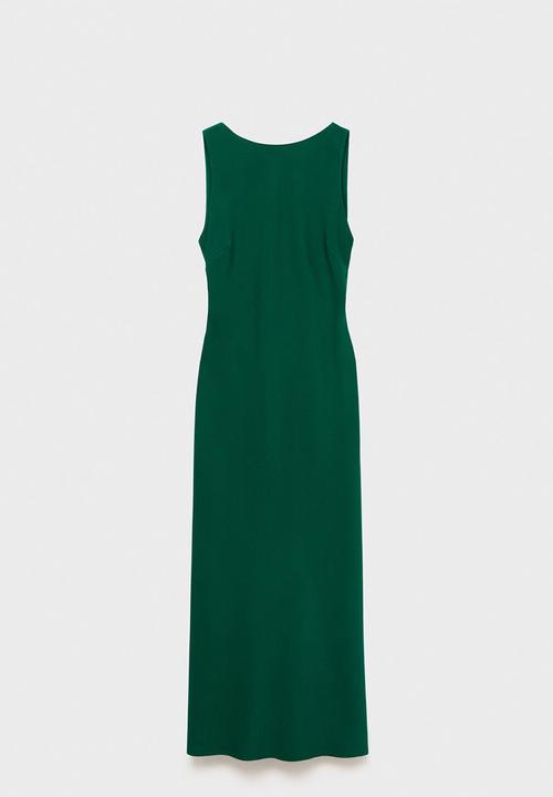 MANGO - Dress steamy -  green