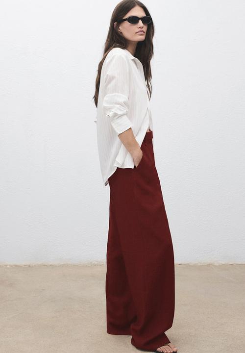 MANGO - Trousers angela -  medium red