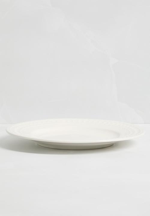 Sixth Floor - Dotty side plate set of 4 - White